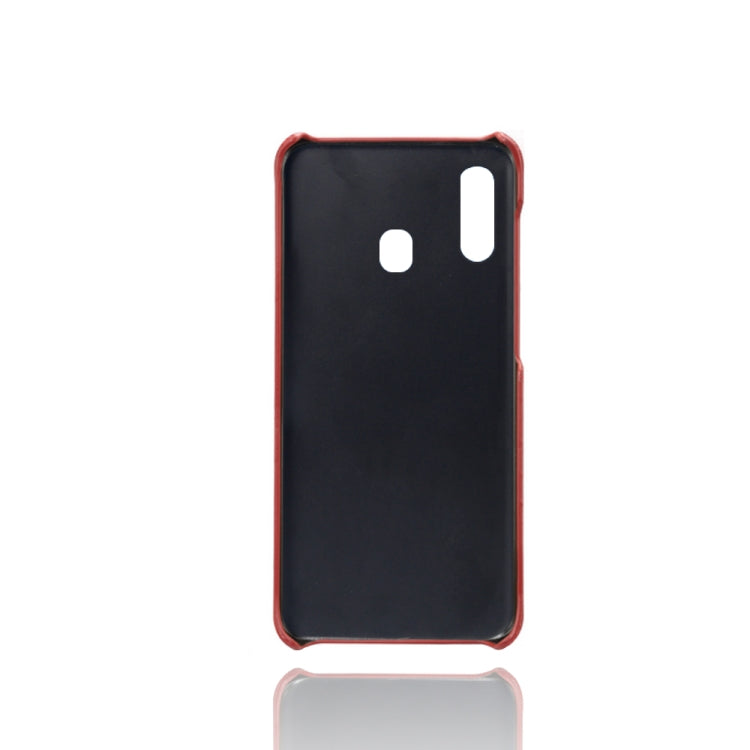 Calf Texture  PC + PU Phone Case For Samsung Galaxy A40