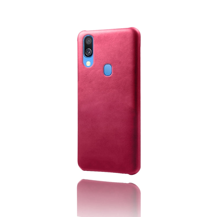 Calf Texture  PC + PU Phone Case For Samsung Galaxy A40