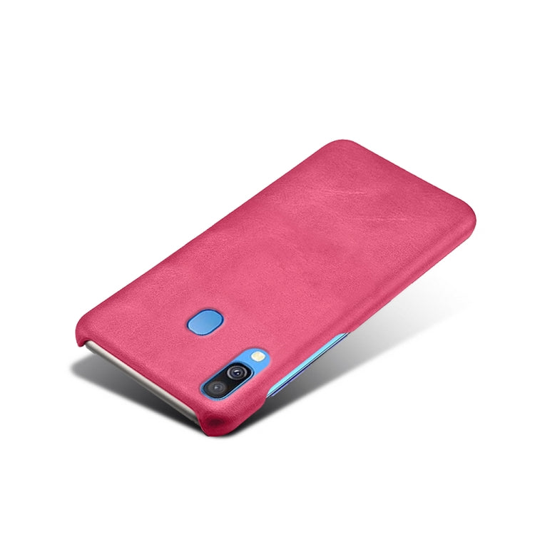 Calf Texture  PC + PU Phone Case For Samsung Galaxy A40