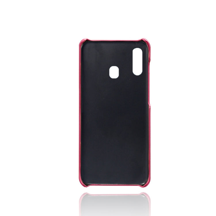 Calf Texture  PC + PU Phone Case For Samsung Galaxy A40