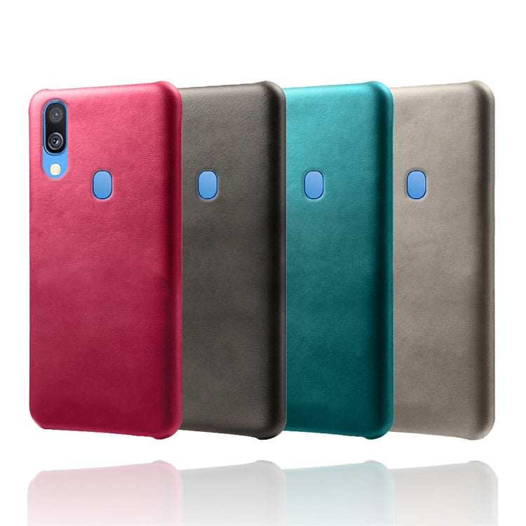 Calf Texture  PC + PU Phone Case For Samsung Galaxy A40