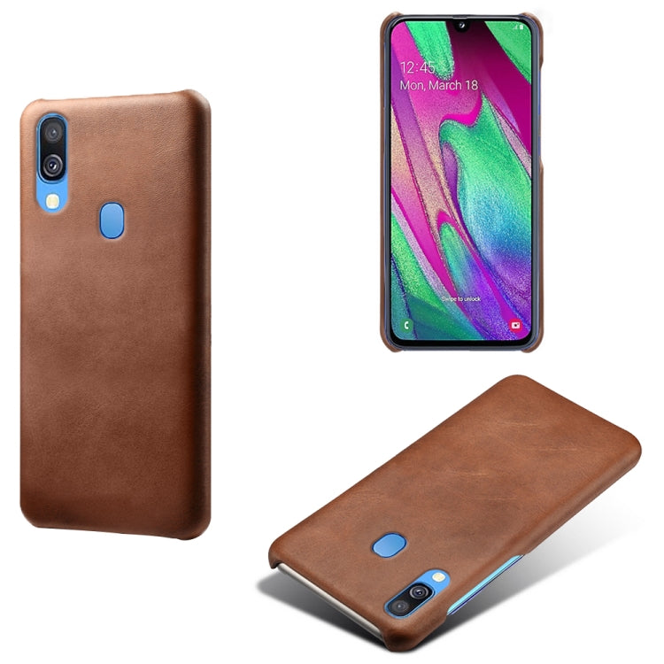 Calf Texture  PC + PU Phone Case For Samsung Galaxy A40