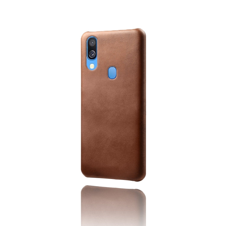 Calf Texture  PC + PU Phone Case For Samsung Galaxy A40