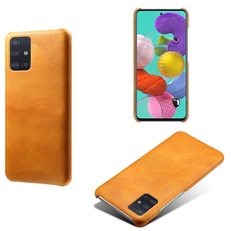 Calf Texture  PC + PU Phone Case For Samsung Galaxy A51 4G