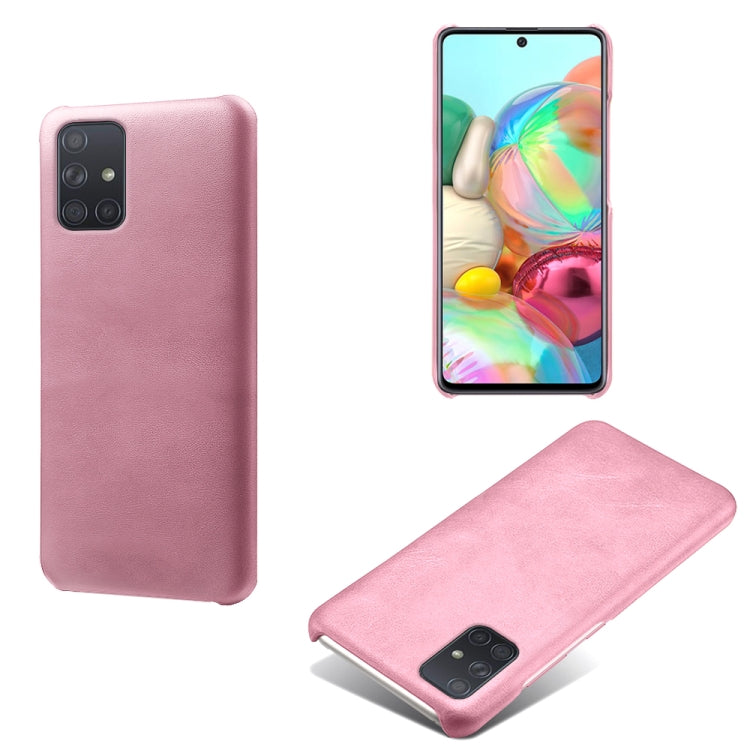 Calf Texture  PC + PU Phone Case For Samsung Galaxy A71 4G