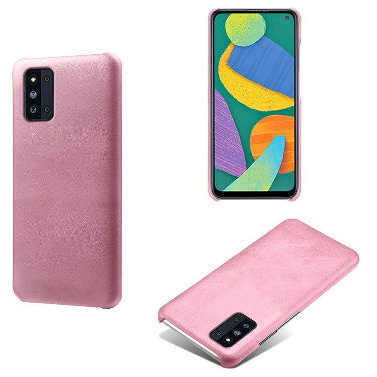 For Samsung Galaxy F52 5G Calf Texture  PC + PU Phone Case