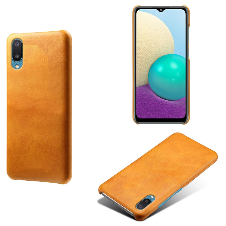 For Samsung Galaxy M02 / A02 Calf Texture  PC + PU Phone Case