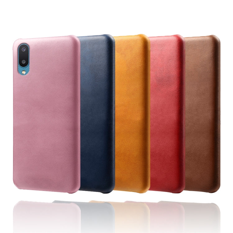 For Samsung Galaxy M02 / A02 Calf Texture  PC + PU Phone Case