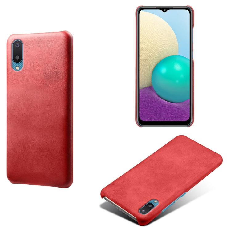For Samsung Galaxy M02 / A02 Calf Texture  PC + PU Phone Case