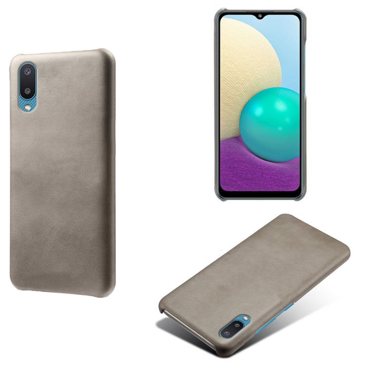 For Samsung Galaxy M02 / A02 Calf Texture  PC + PU Phone Case
