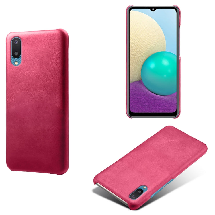 For Samsung Galaxy M02 / A02 Calf Texture  PC + PU Phone Case