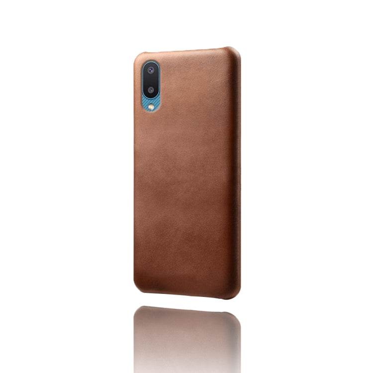 For Samsung Galaxy M02 / A02 Calf Texture  PC + PU Phone Case