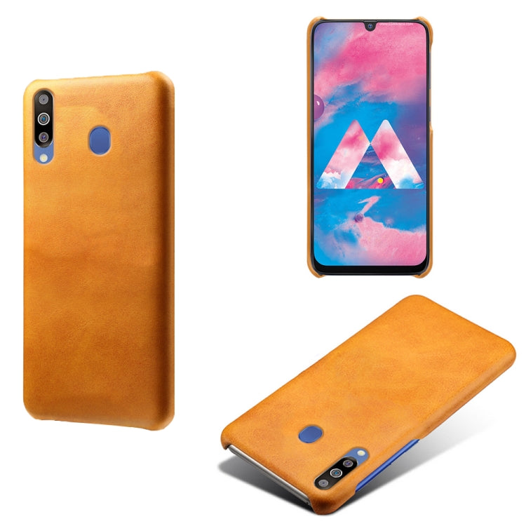 For Samsung Galaxy M30 Calf Texture  PC + PU Phone Case