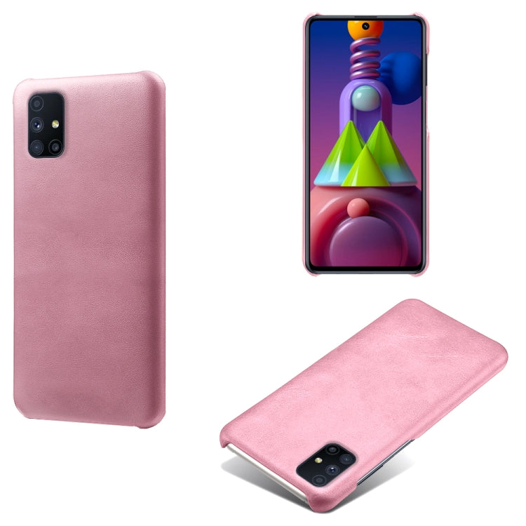 For Samsung Galaxy M31 Calf Texture  PC + PU Phone Case