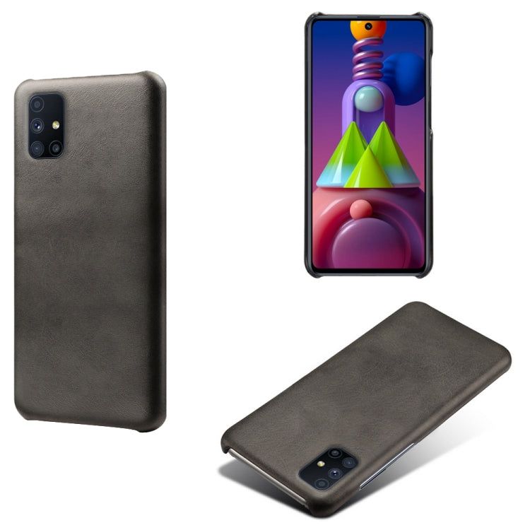 For Samsung Galaxy M31 Calf Texture  PC + PU Phone Case