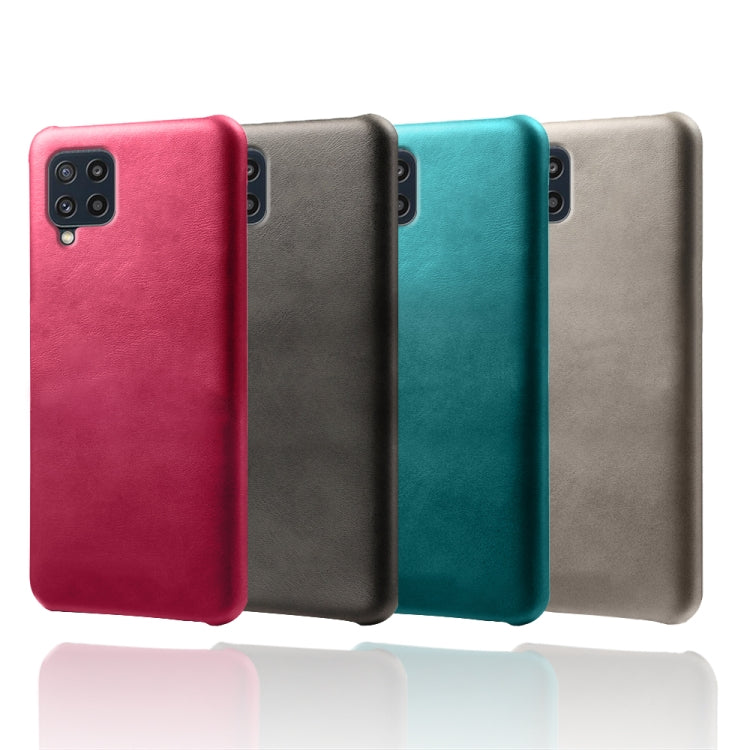 For Samsung Galaxy M32 Calf Texture  PC + PU Phone Case