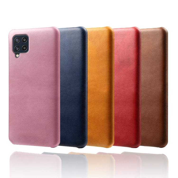 For Samsung Galaxy M32 Calf Texture  PC + PU Phone Case