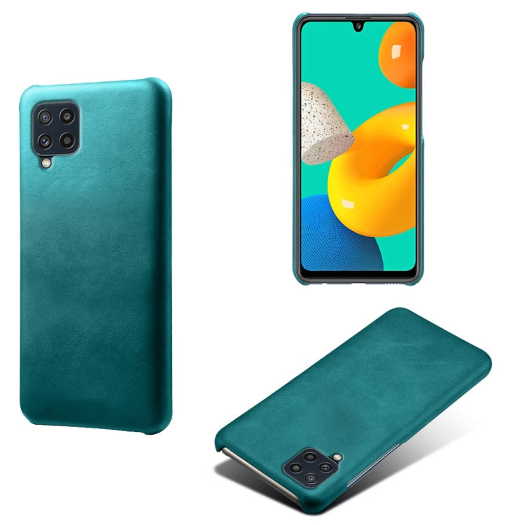 For Samsung Galaxy M32 Calf Texture  PC + PU Phone Case