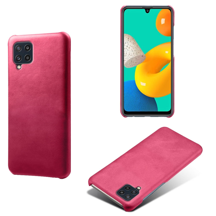 For Samsung Galaxy M32 Calf Texture  PC + PU Phone Case