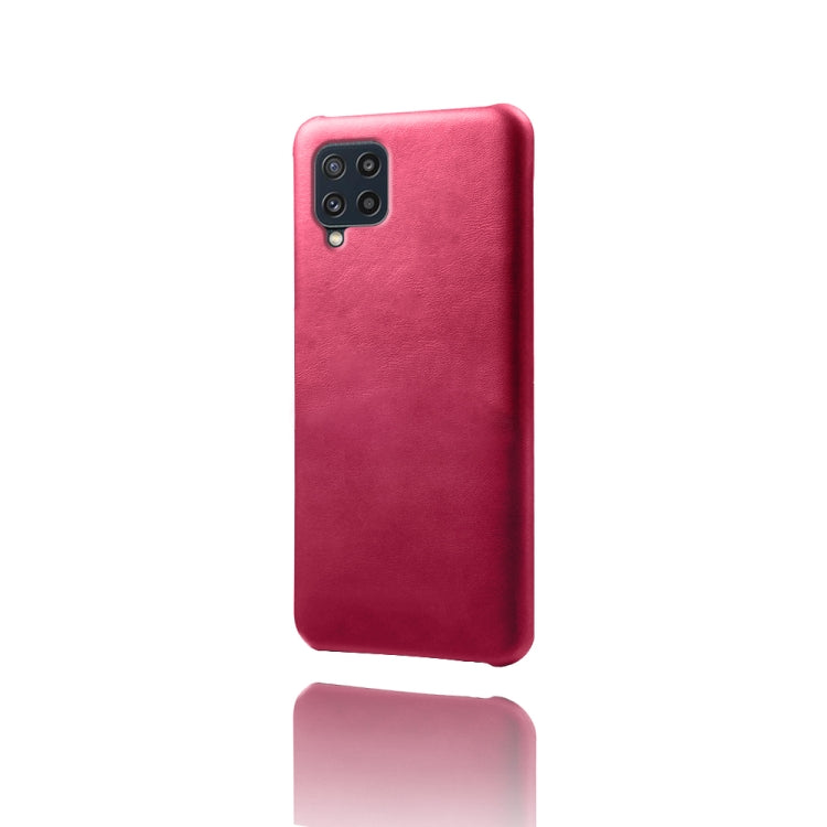 For Samsung Galaxy M32 Calf Texture  PC + PU Phone Case