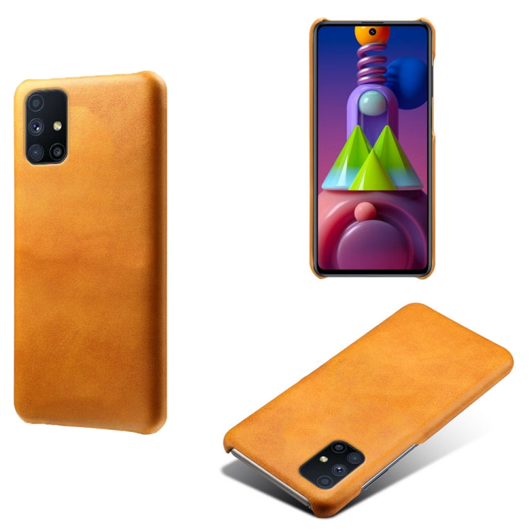 For Samsung Galaxy M51s Calf Texture  PC + PU Phone Case