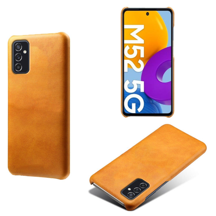 For Samsung Galaxy M52 5G Calf Texture  PC + PU Phone Case