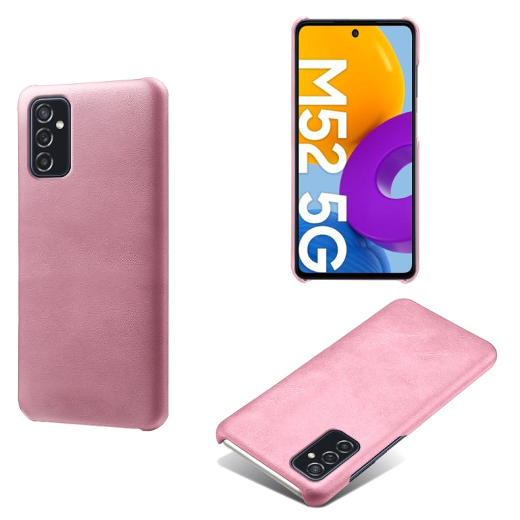 For Samsung Galaxy M52 5G Calf Texture  PC + PU Phone Case