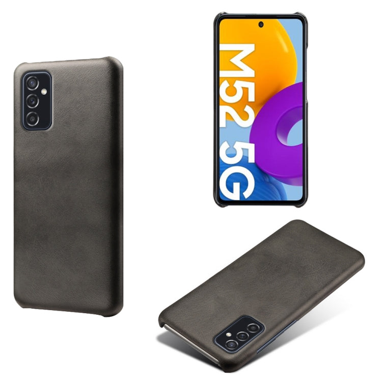 For Samsung Galaxy M52 5G Calf Texture  PC + PU Phone Case