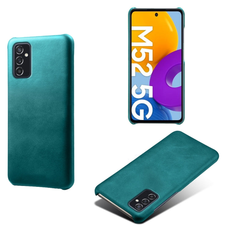 For Samsung Galaxy M52 5G Calf Texture  PC + PU Phone Case