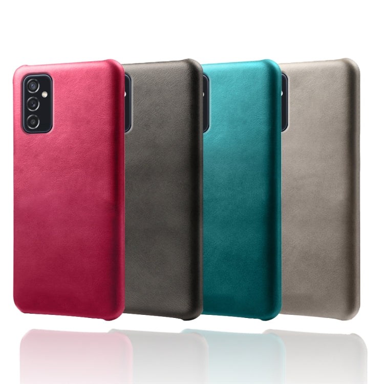 For Samsung Galaxy M52 5G Calf Texture  PC + PU Phone Case