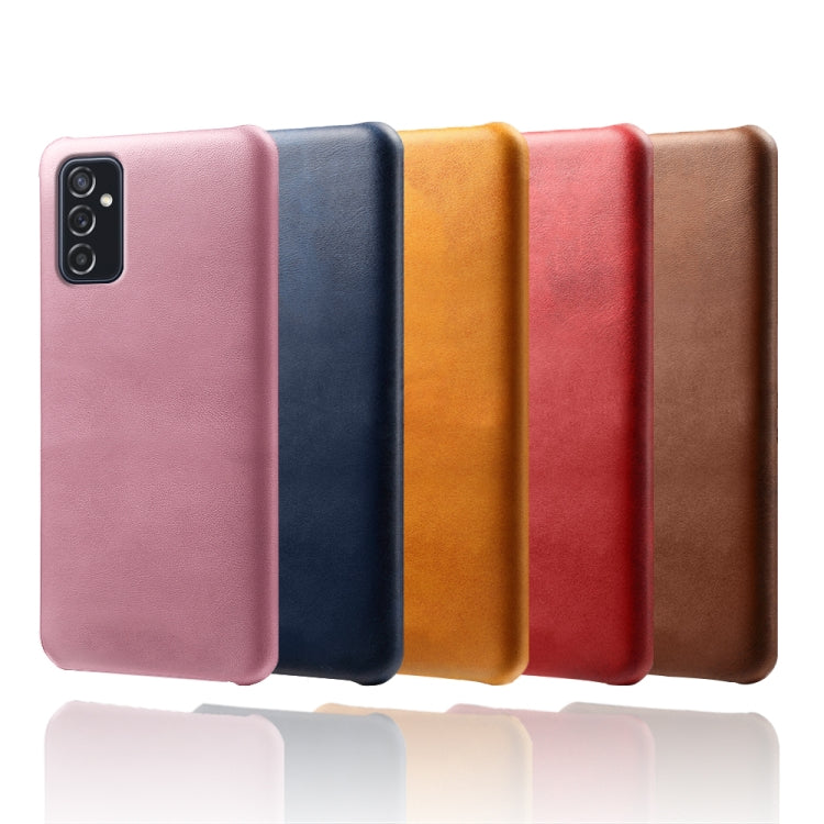 For Samsung Galaxy M52 5G Calf Texture  PC + PU Phone Case