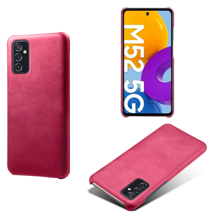 For Samsung Galaxy M52 5G Calf Texture  PC + PU Phone Case