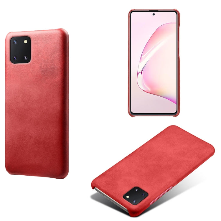 For Samsung Galaxy Note10 Lite Calf Texture  PC + PU Phone Case