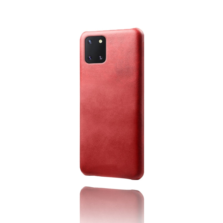 For Samsung Galaxy Note10 Lite Calf Texture  PC + PU Phone Case