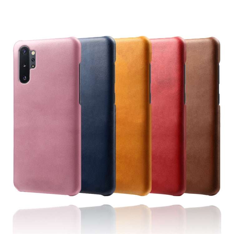 For Samsung Galaxy Note10+ Calf Texture  PC + PU Phone Case