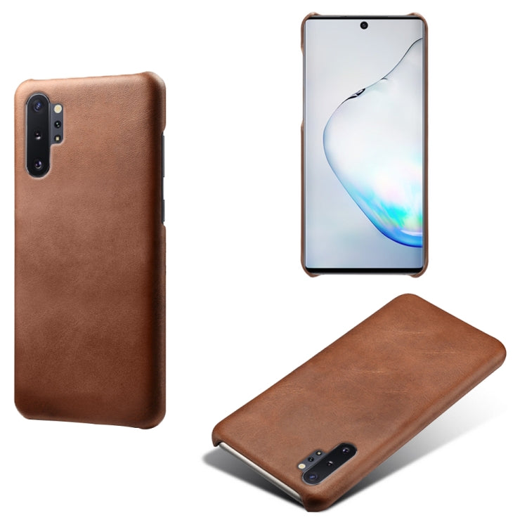 For Samsung Galaxy Note10+ Calf Texture  PC + PU Phone Case