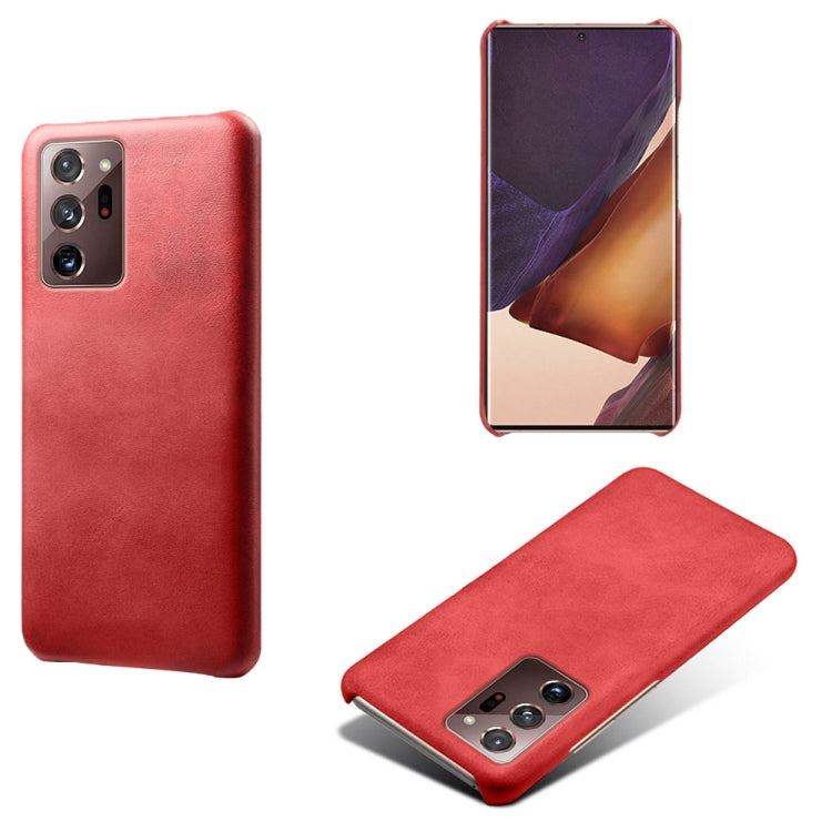 For Samsung Galaxy Note20 Ultra Calf Texture  PC + PU Phone Case