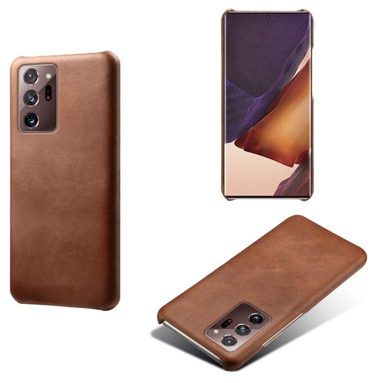 For Samsung Galaxy Note20 Ultra Calf Texture  PC + PU Phone Case