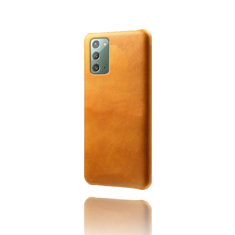 For Samsung Galaxy Note20 Calf Texture  PC + PU Phone Case
