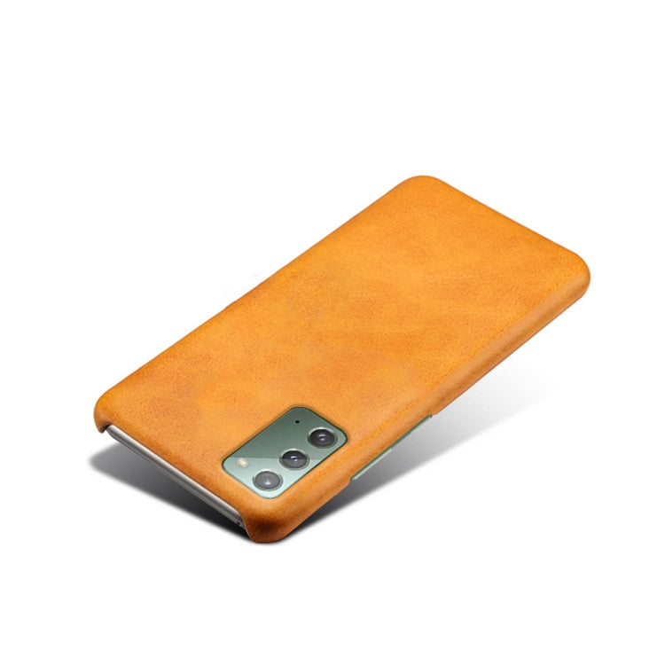 For Samsung Galaxy Note20 Calf Texture  PC + PU Phone Case
