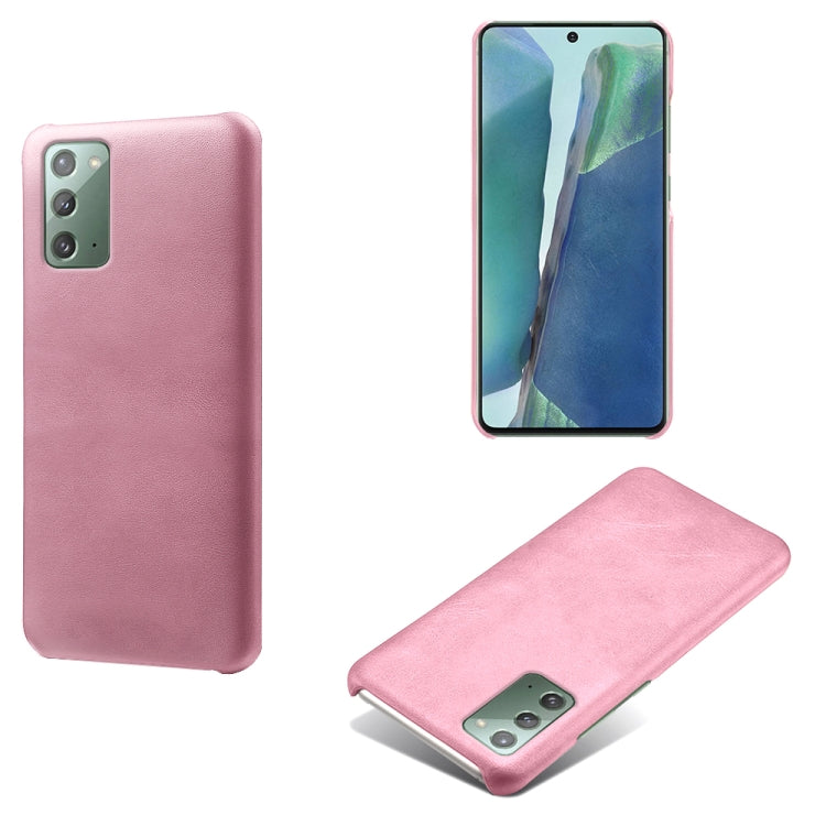 For Samsung Galaxy Note20 Calf Texture  PC + PU Phone Case
