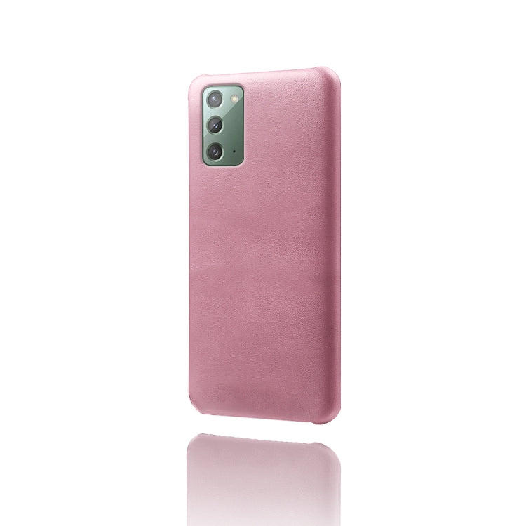 For Samsung Galaxy Note20 Calf Texture  PC + PU Phone Case