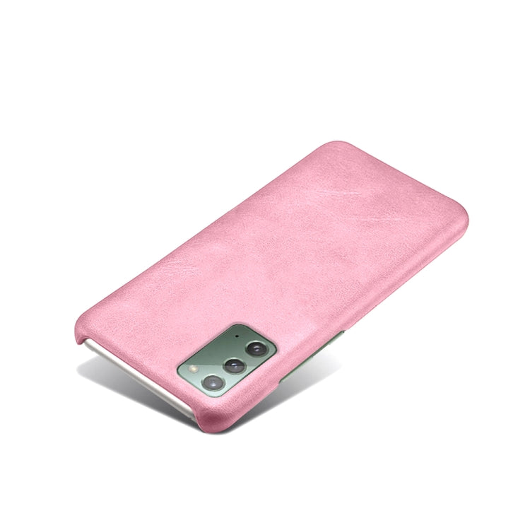 For Samsung Galaxy Note20 Calf Texture  PC + PU Phone Case