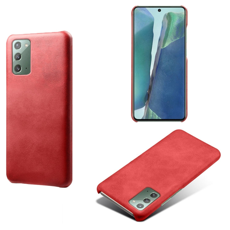 For Samsung Galaxy Note20 Calf Texture  PC + PU Phone Case