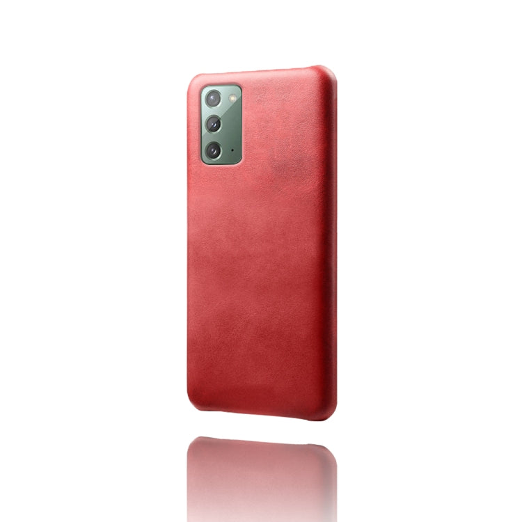 For Samsung Galaxy Note20 Calf Texture  PC + PU Phone Case