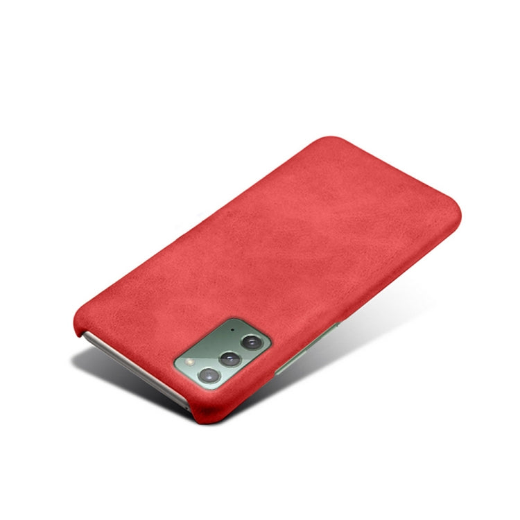 For Samsung Galaxy Note20 Calf Texture  PC + PU Phone Case