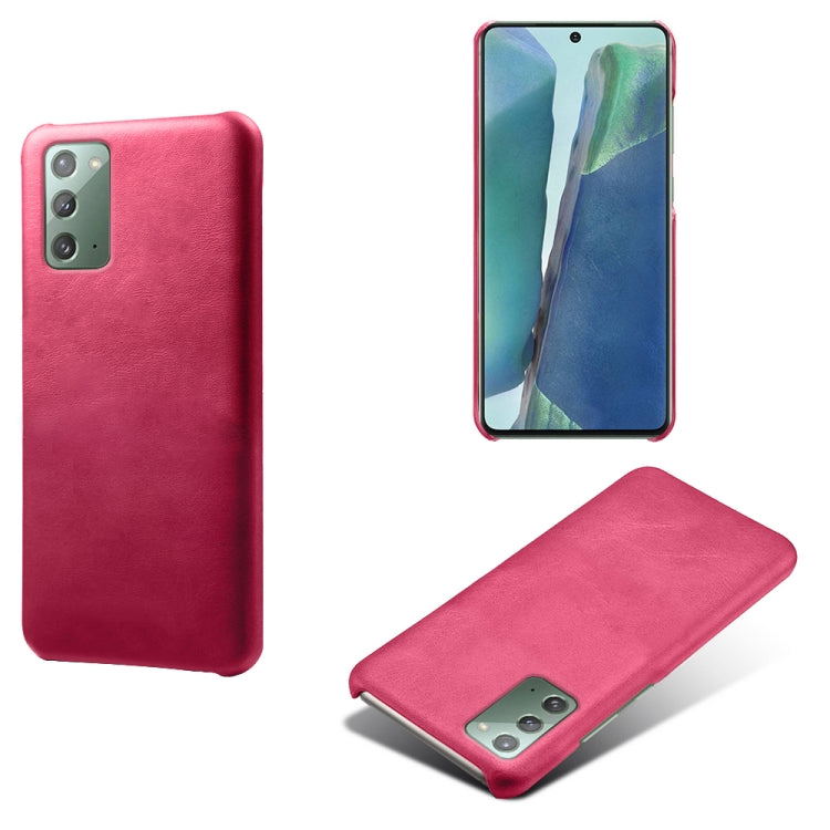 For Samsung Galaxy Note20 Calf Texture  PC + PU Phone Case