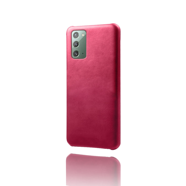 For Samsung Galaxy Note20 Calf Texture  PC + PU Phone Case