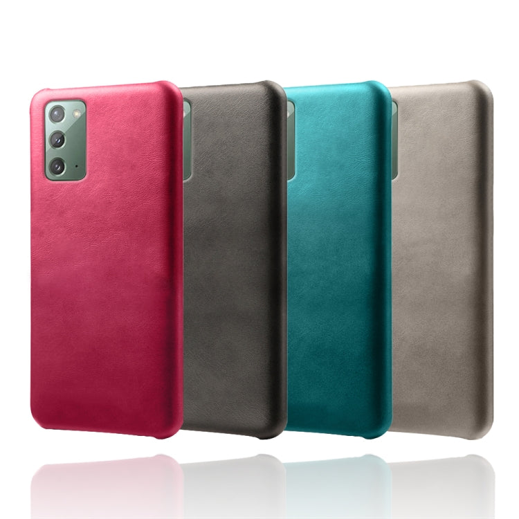 For Samsung Galaxy Note20 Calf Texture  PC + PU Phone Case