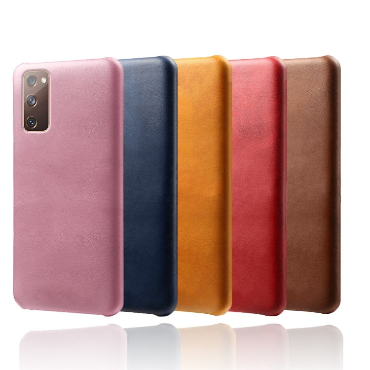 For Samsung Galaxy S20 FE Calf Texture  PC + PU Phone Case